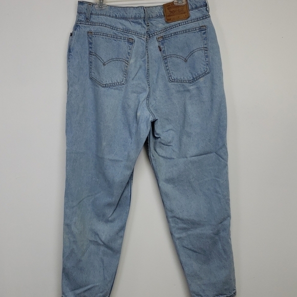 VINTAGE 90s Levis 522 USA Tapered Fit & Leg 37 Short - Picture 4 of 15
